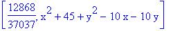 [12868/37037, x^2+45+y^2-10*x-10*y]